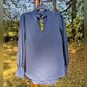 Elegant Navy Blue Women's Top